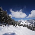 Eine Hütte am Horizont