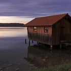 Eine Hütte am Kochelsee