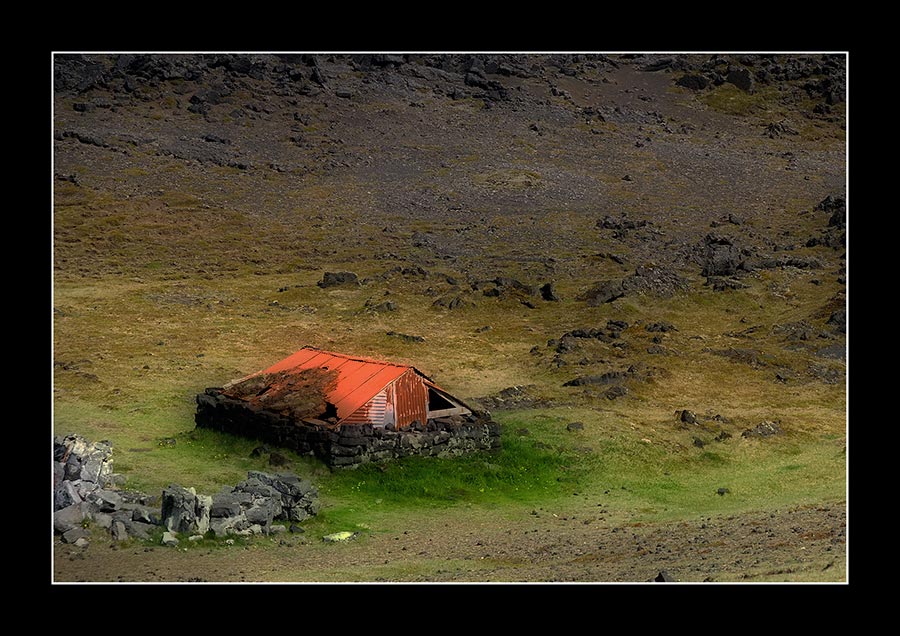 Eine Hütte in Island