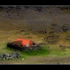 Eine Hütte in Island