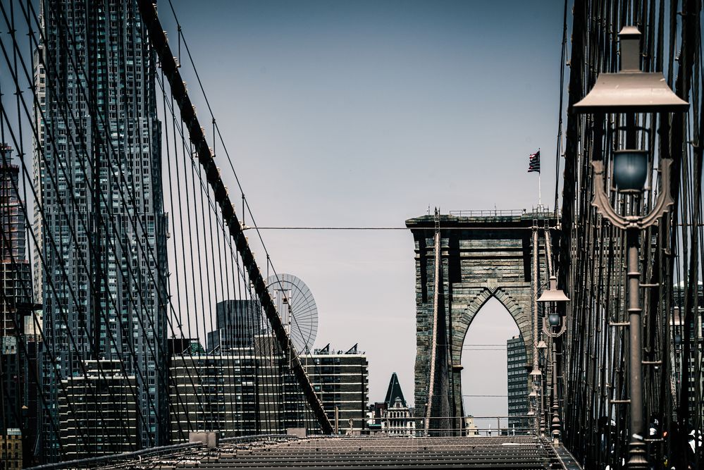 Eine Ikone des amerikanischen Brückenbaus - Brooklyn Bridge