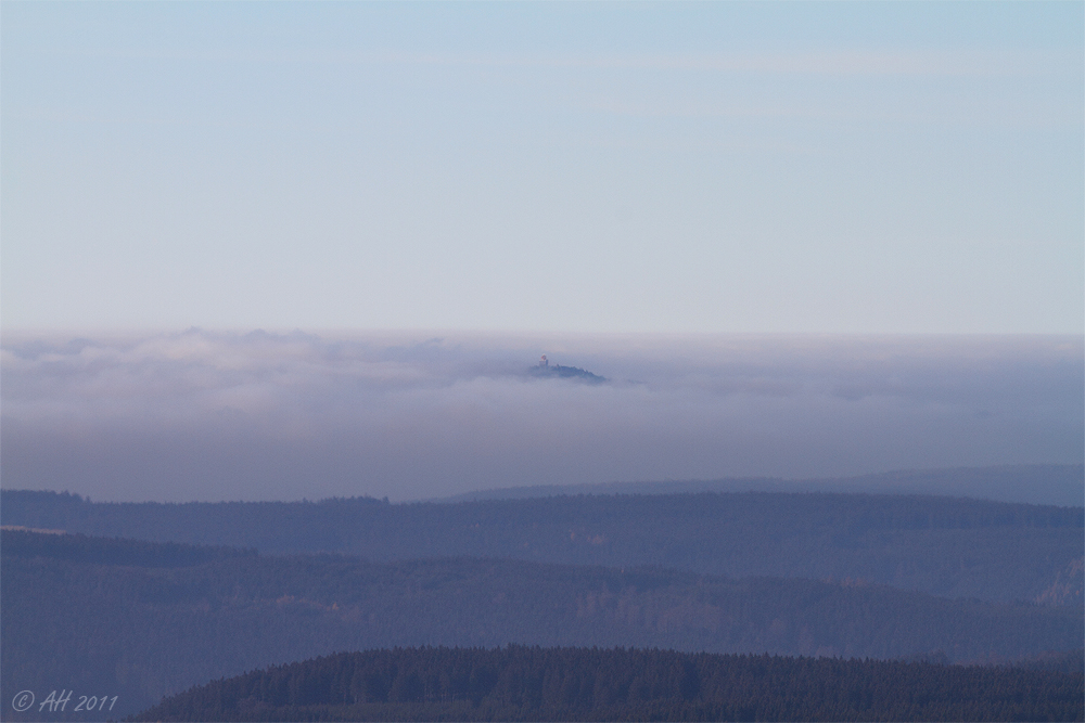 Eine Insel im Nebelmeer