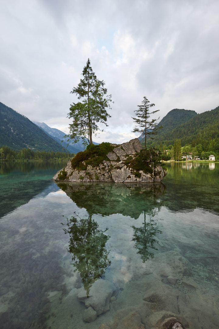 Eine Insel mit zwei Bäumen...