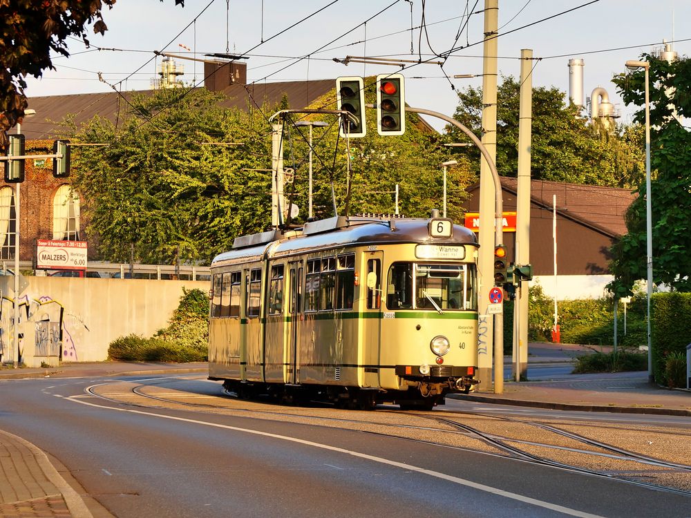 Eine interessante Fahrt mit einer alten Straßenbahn 