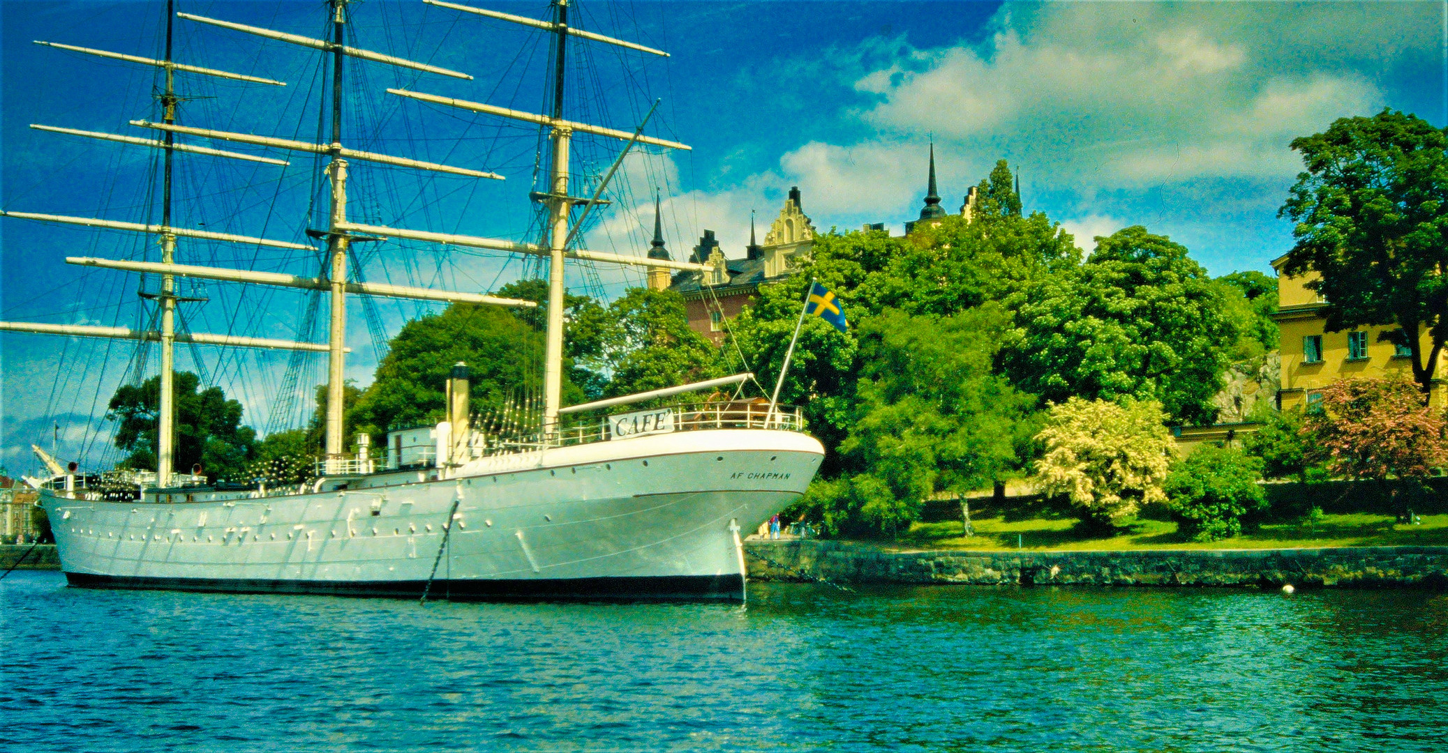 Eine Jugendherberge in Stockholm? Af Chapman im Hafen!