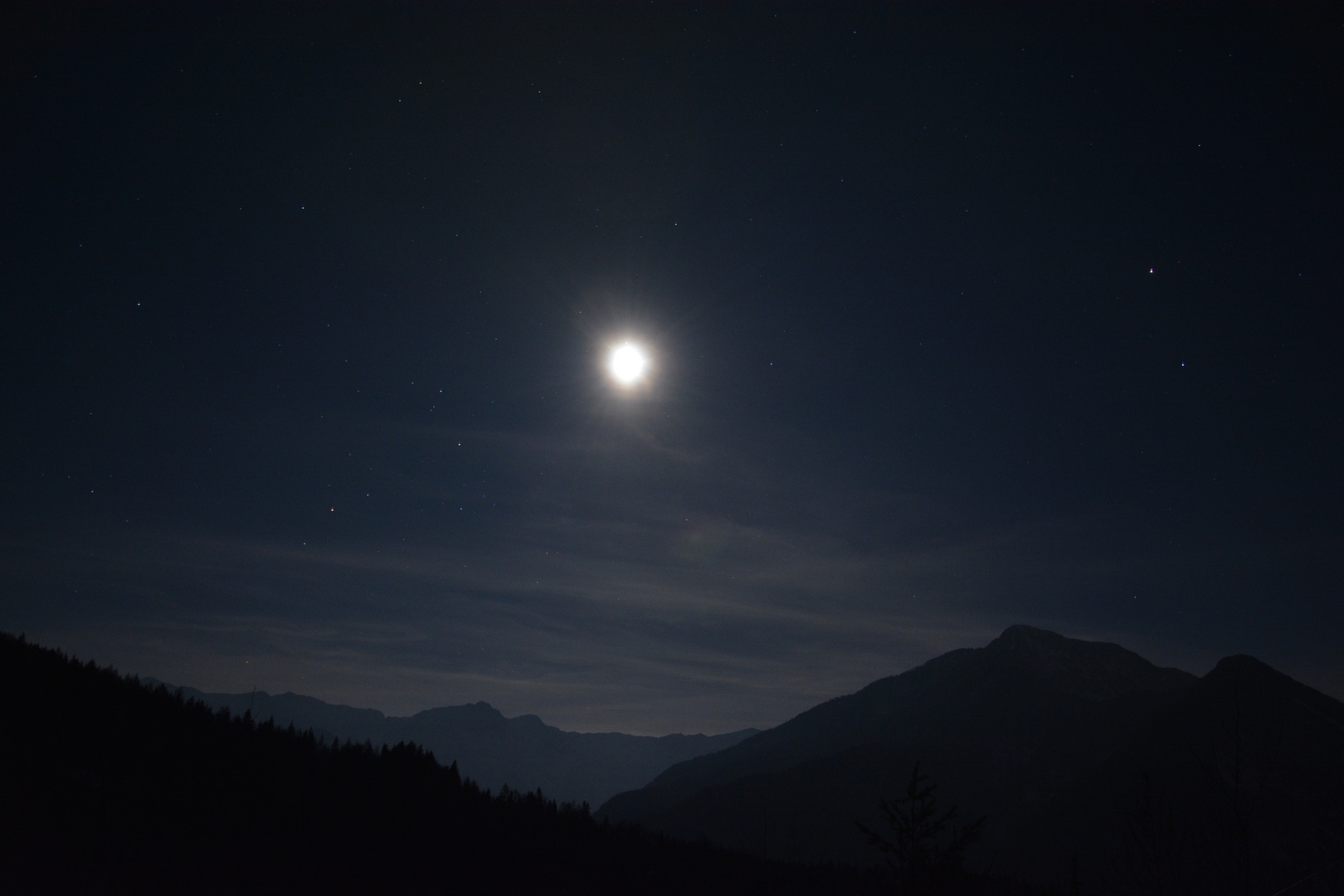 eine kalte aber herrliche Winternacht