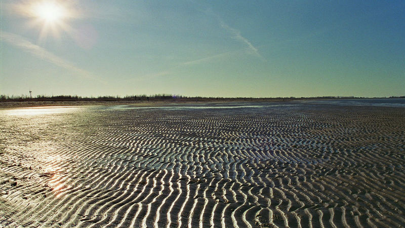 Eine Kamera und viel Sand