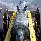 Eine Kanone auf der Festung Königstein