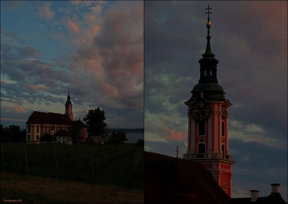 "Eine Kirche bei Birnau am Bodensee 1"