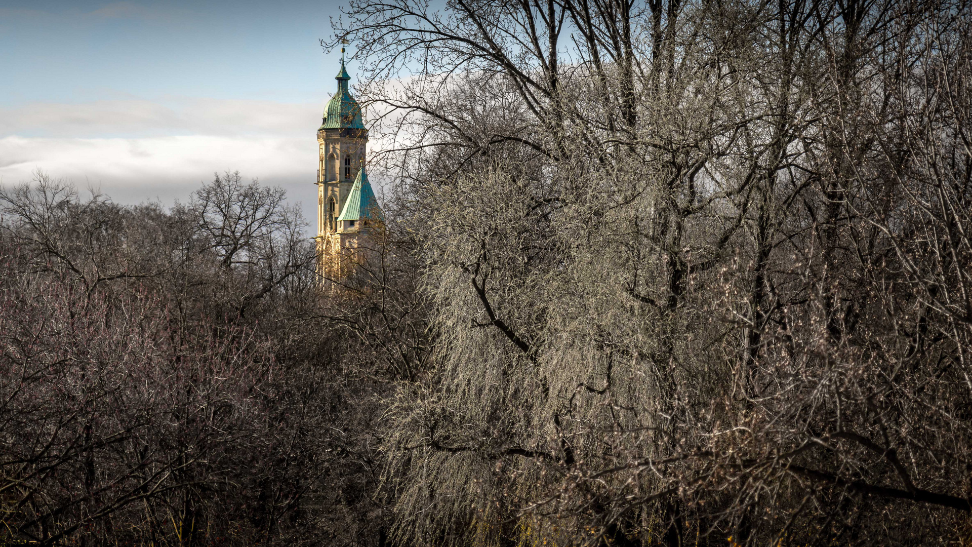 Eine Kirche im Wald.