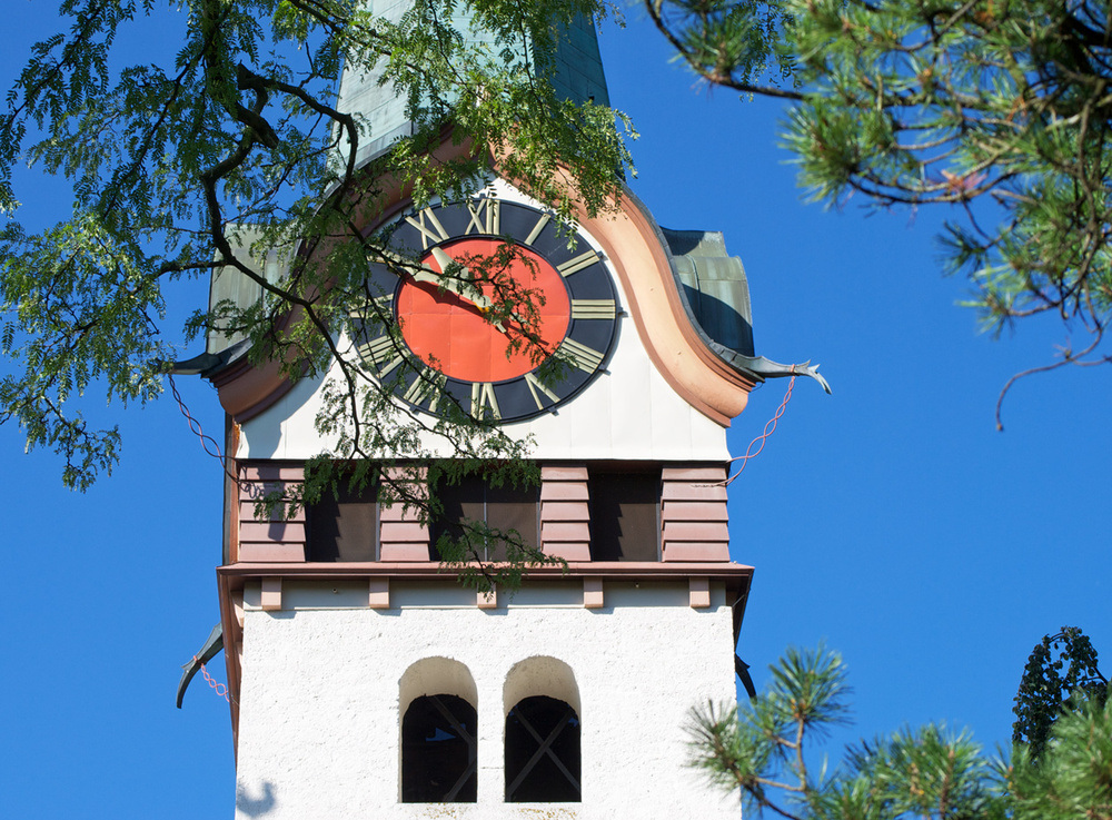 Eine Kirche in Langnau