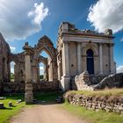 Eine Kirchenruine mit Hilfe von KI erstellt