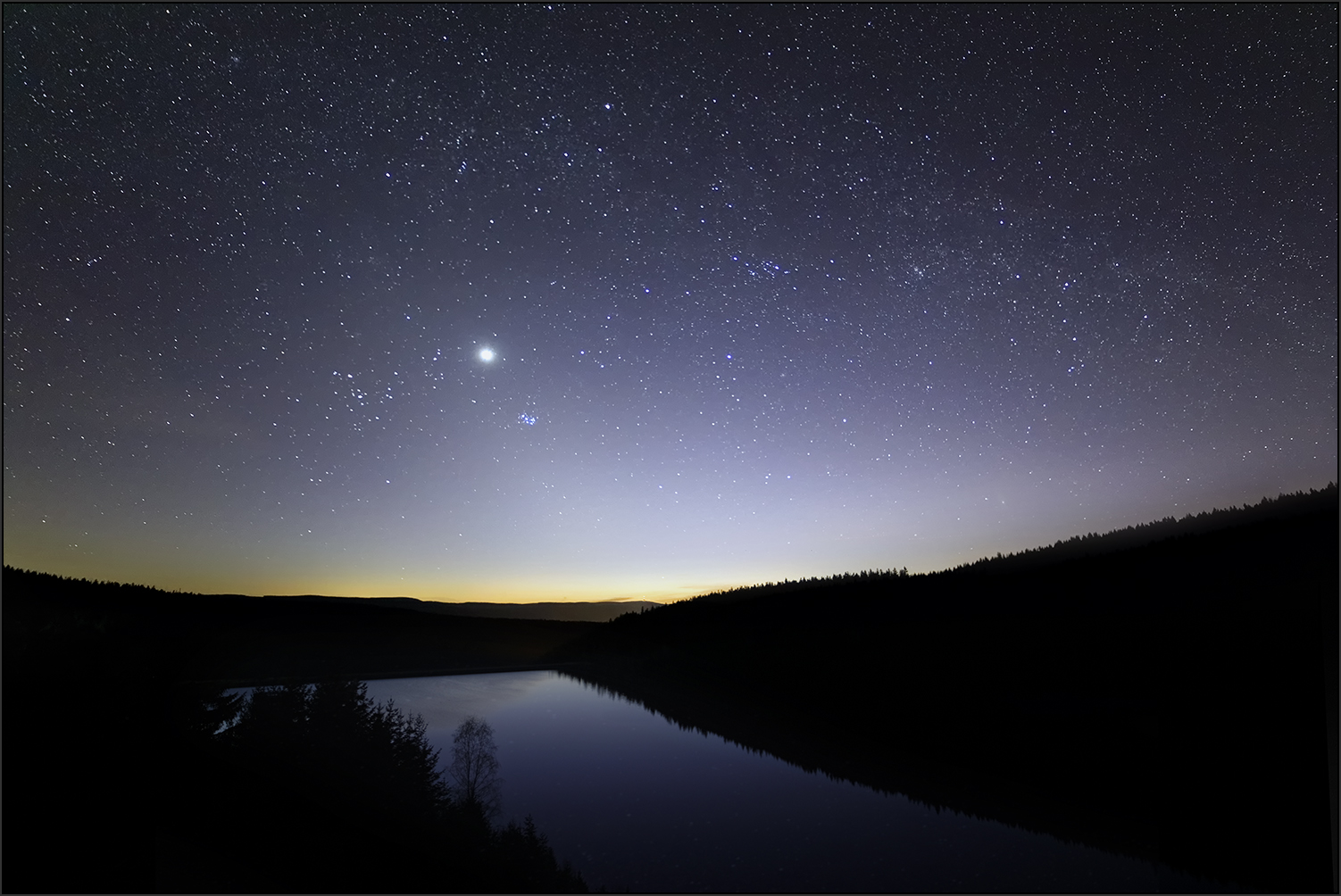 eine klare Sternennacht