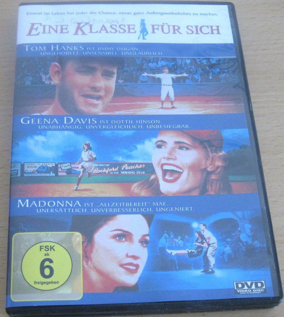 "Eine Klasse für sich" - ein amerikanischer Film - den ich auf DVD habe 