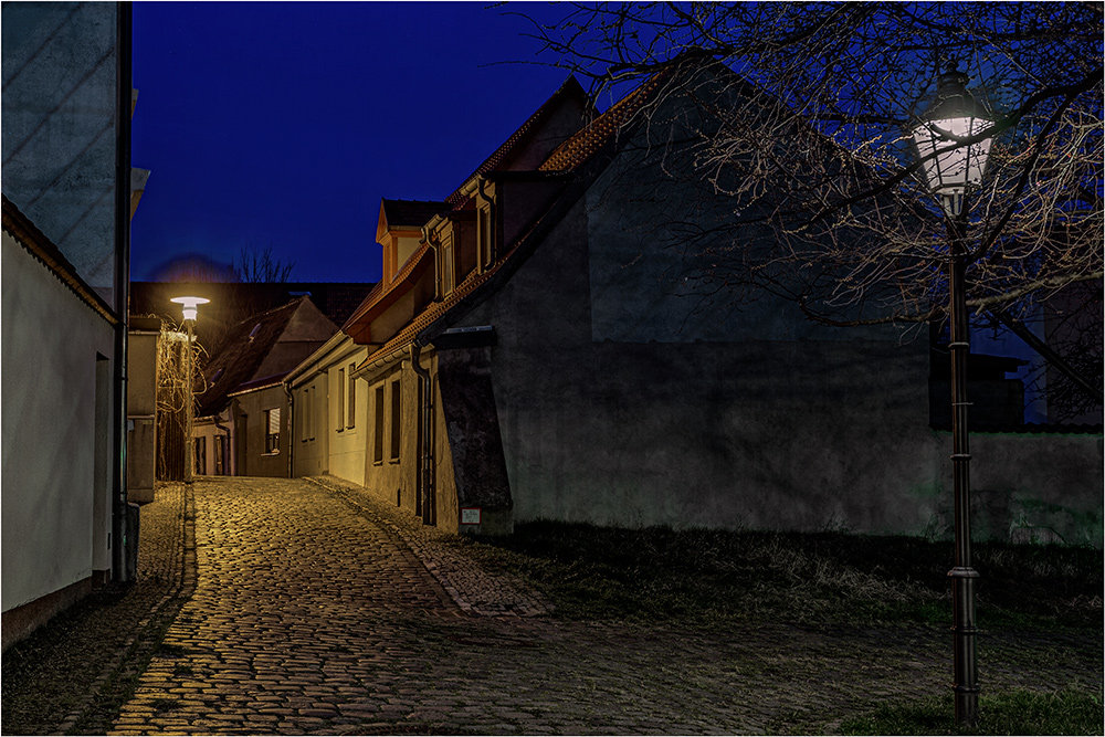 Eine kleine Gasse in Aschersleben