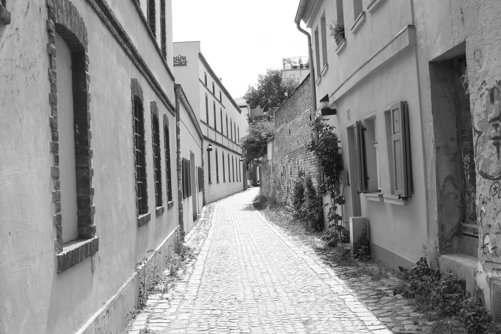 eine kleine Gasse in Brandenburg