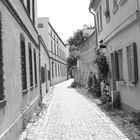 eine kleine Gasse in Brandenburg