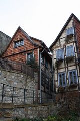 Eine kleine Gasse in Quedlinburg