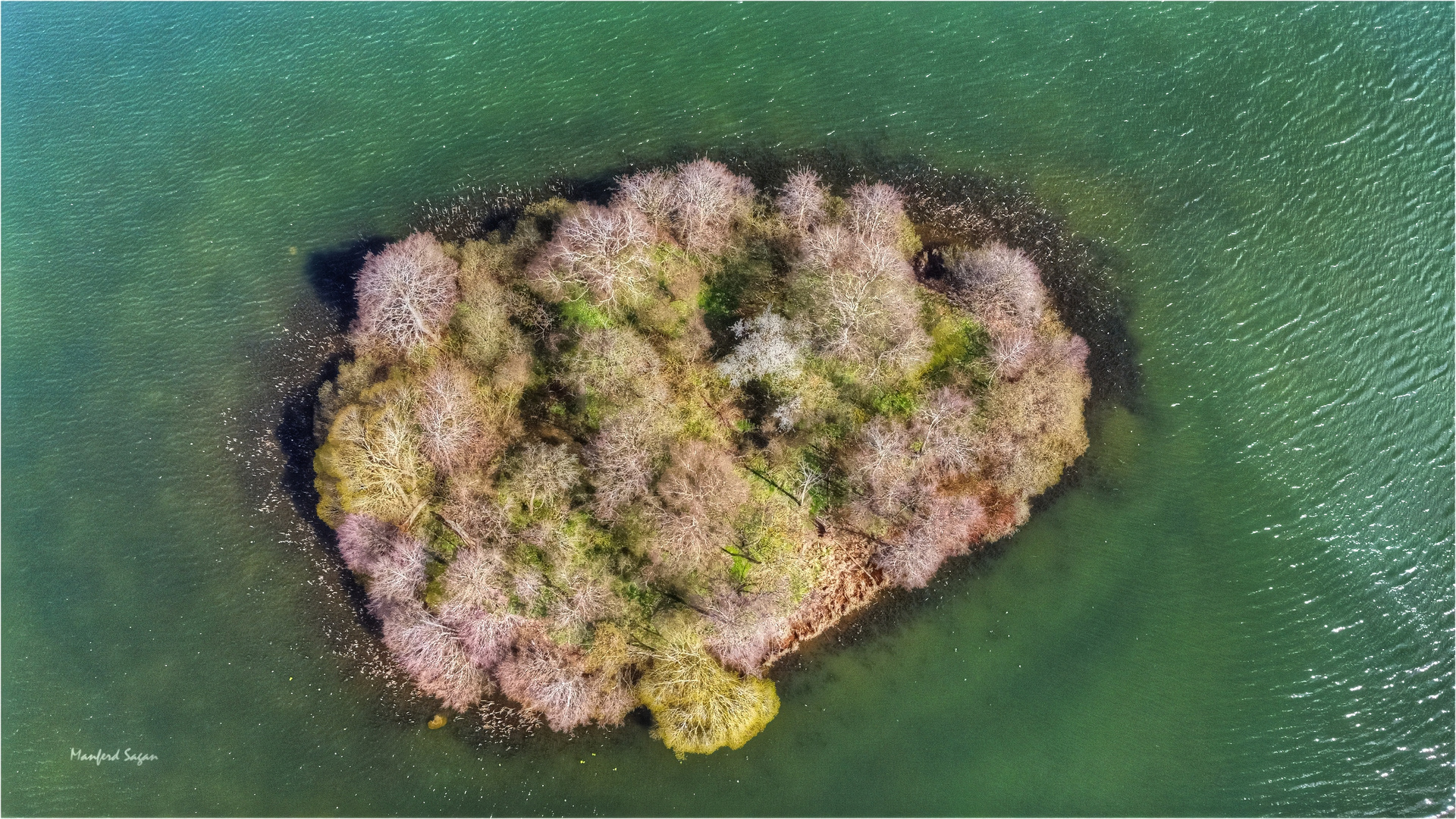 Eine kleine Insel im Püttersee... 