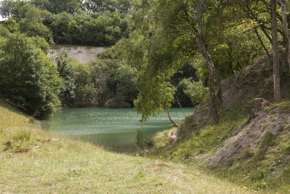 Eine kleine Oase neben der Kalkmine