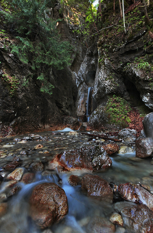 Eine kleine Schlucht 