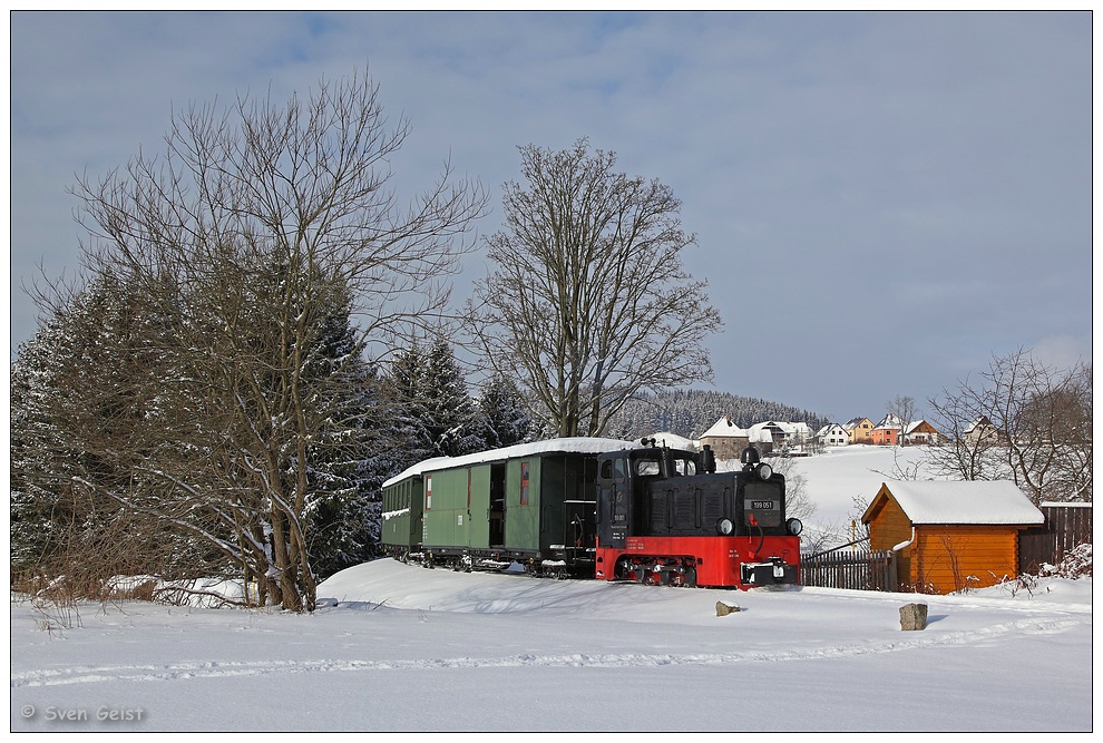 Eine kleine Schwarze im Schnee