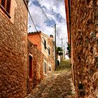 Eine kleine und steile Strasse in Capdella auf Mallorca!