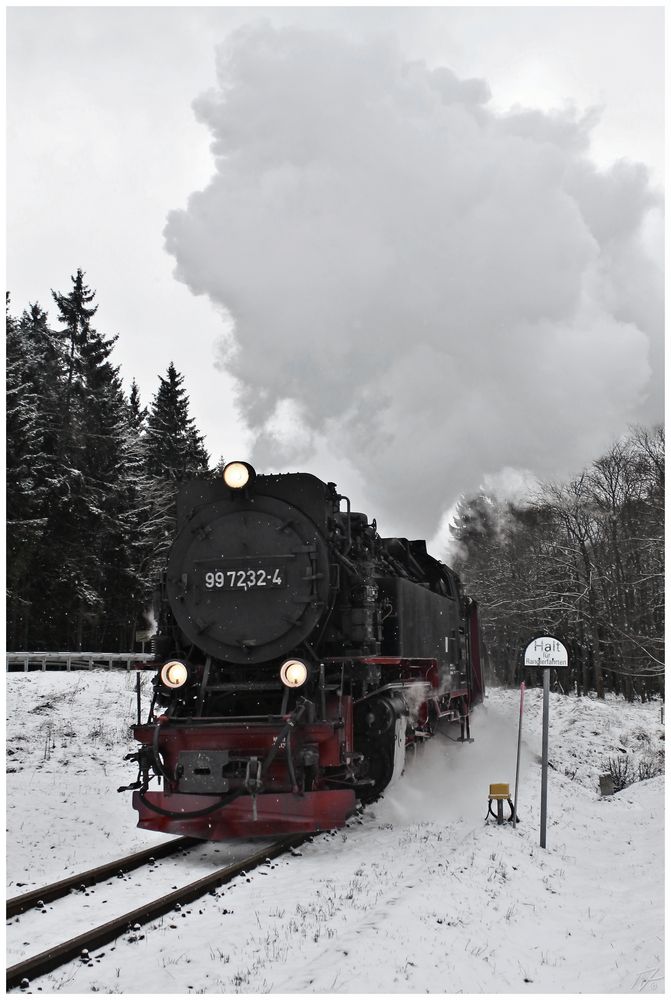 Eine kraftvolle Anfahrt...