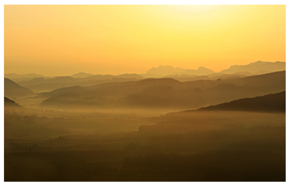 Eine Landschaft deckt sich zu...