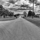 Eine Landstraße im Simpson County, Franklin, Kentucky