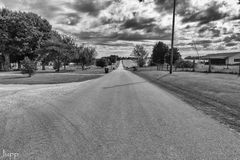 Eine Landstraße im Simpson County, Franklin, Kentucky