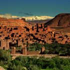 eine Lehmstadt im Atlas Gebirge. (Marokko)