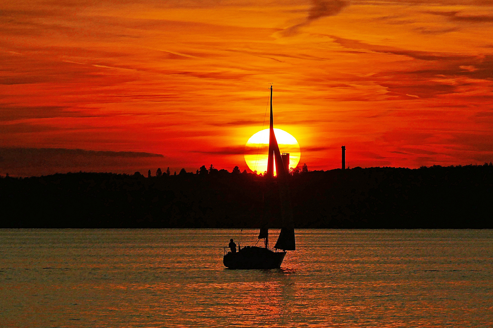 eine letzte Abendstimmung vom Bodensee