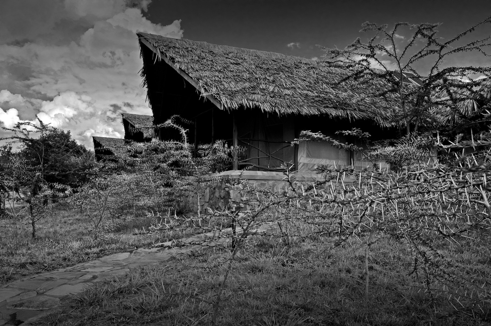 Eine Lodge in Afrika