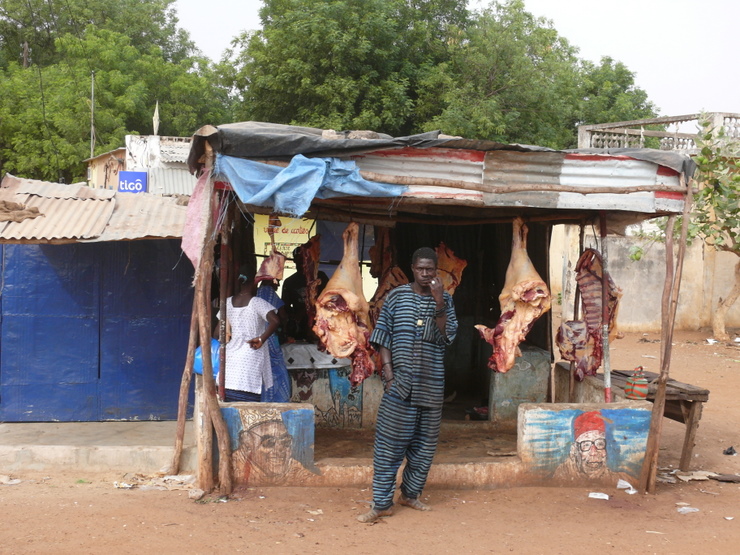 Eine Metzgerei im Senegal