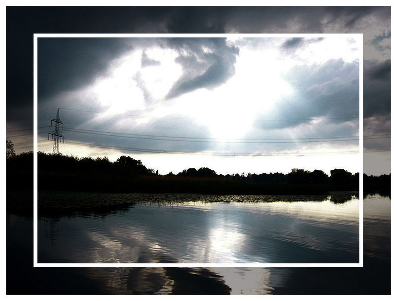 Eine Minute vor dem Unwetter