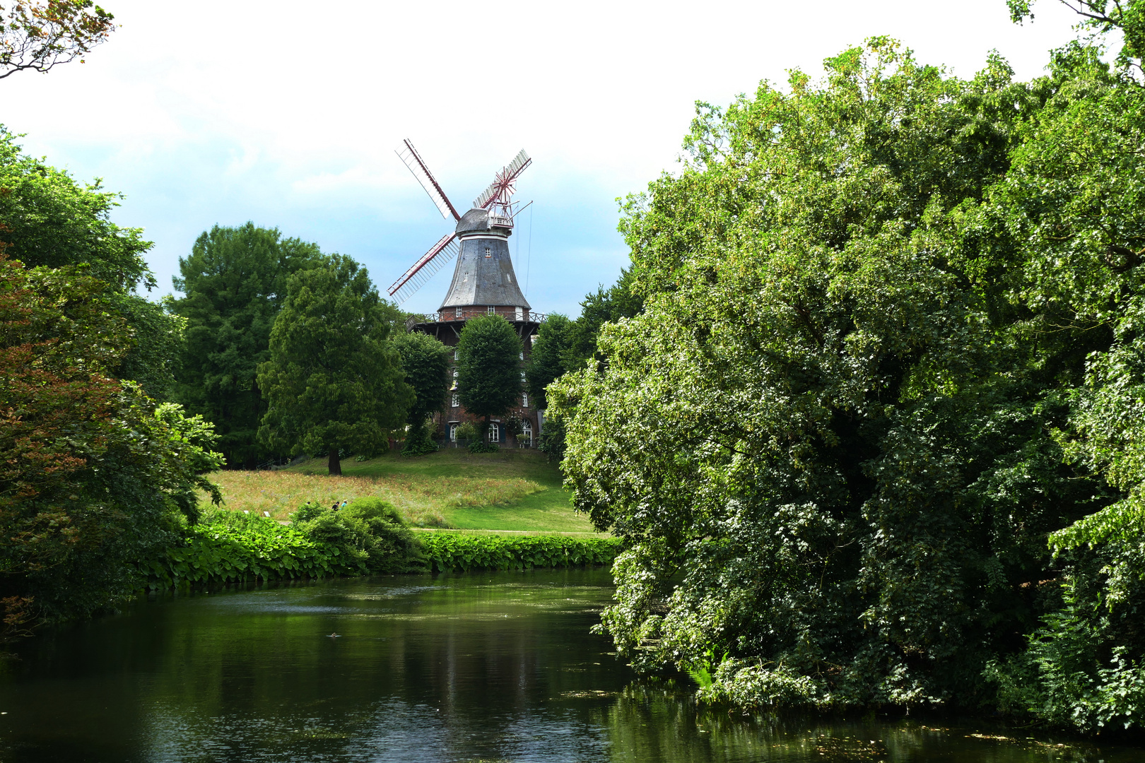 Eine Mühle in der Innenstadt von Bremen