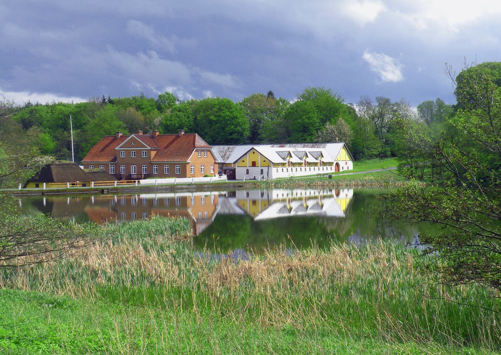 Eine Museumsanlage in Dorf Møllegård ; Jütland / Dänemark (Brønderslev Kommune.)