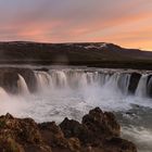 Eine Nacht am Godafoss