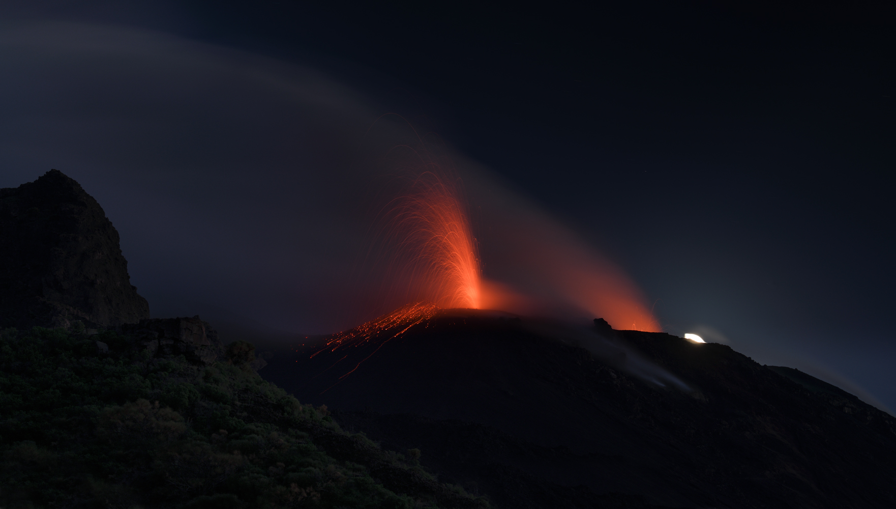 eine Nacht am Stromboli...