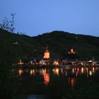 Eine Nacht Aufnahme an der Mosel 