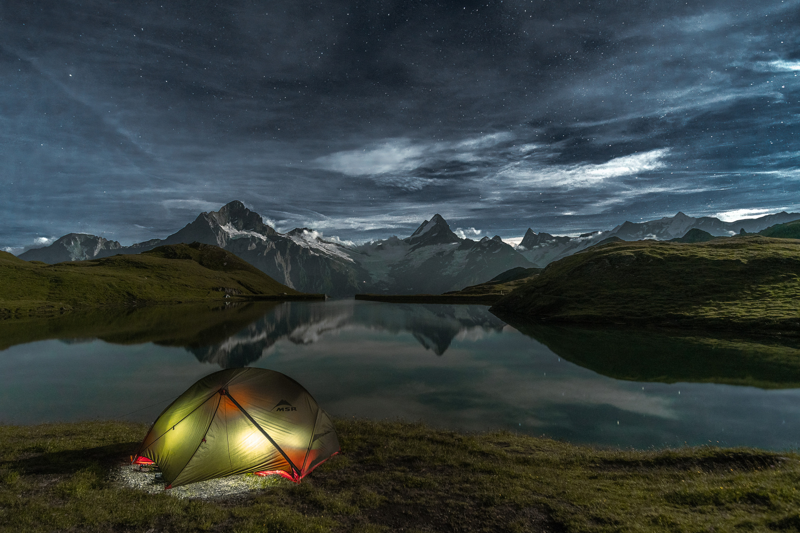 Eine Nacht in den Bergen