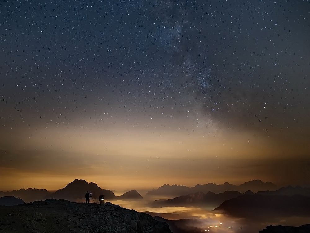 Eine Nacht in den Dolomiten