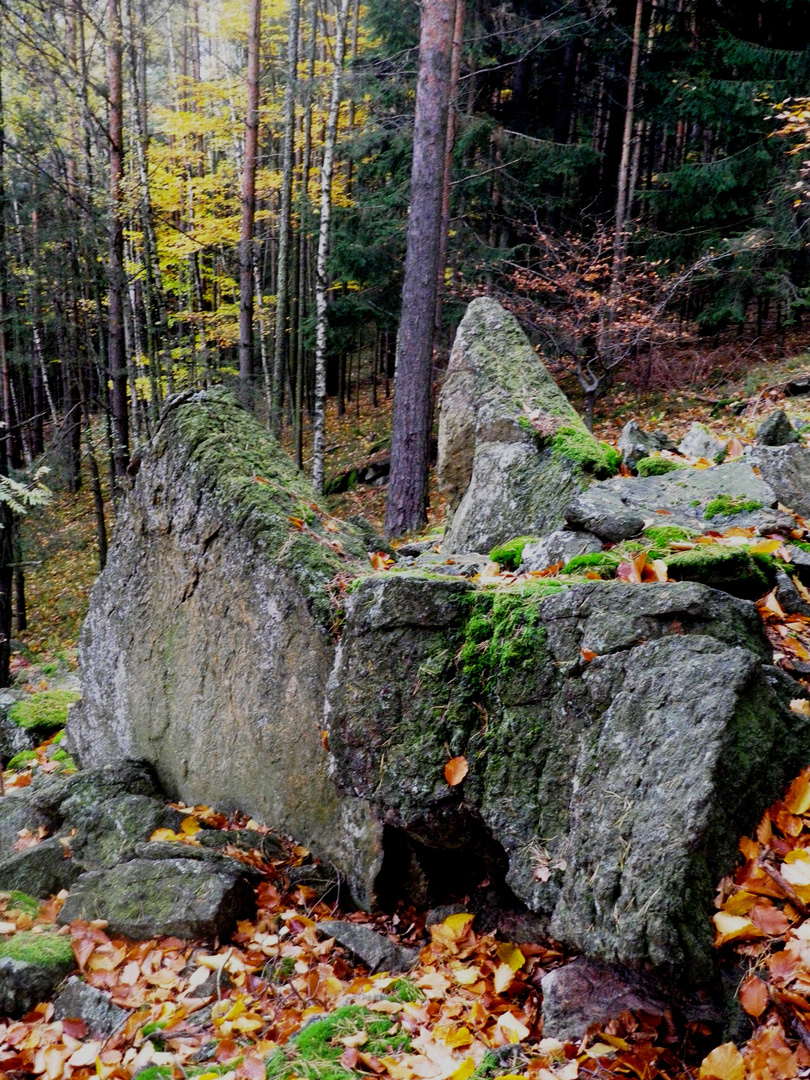 Eine natürliche Mauer - ein besonderes Gestein?