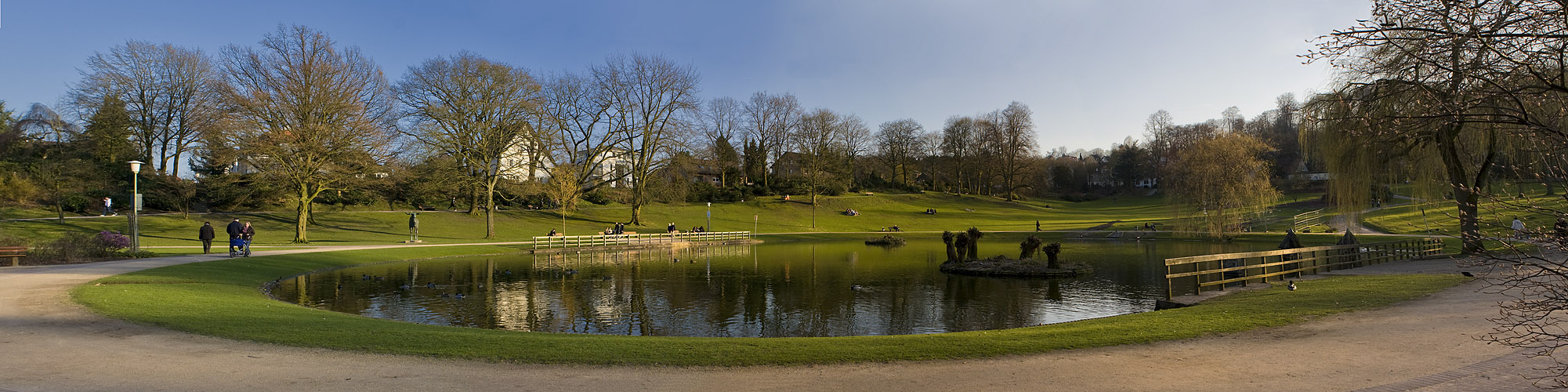 Eine Oase in der Großstadt -Panorama-