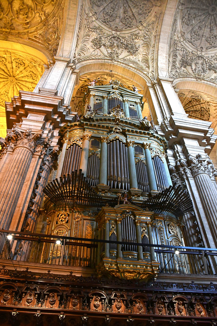 eine Orgel der Kathedrale von Malaga