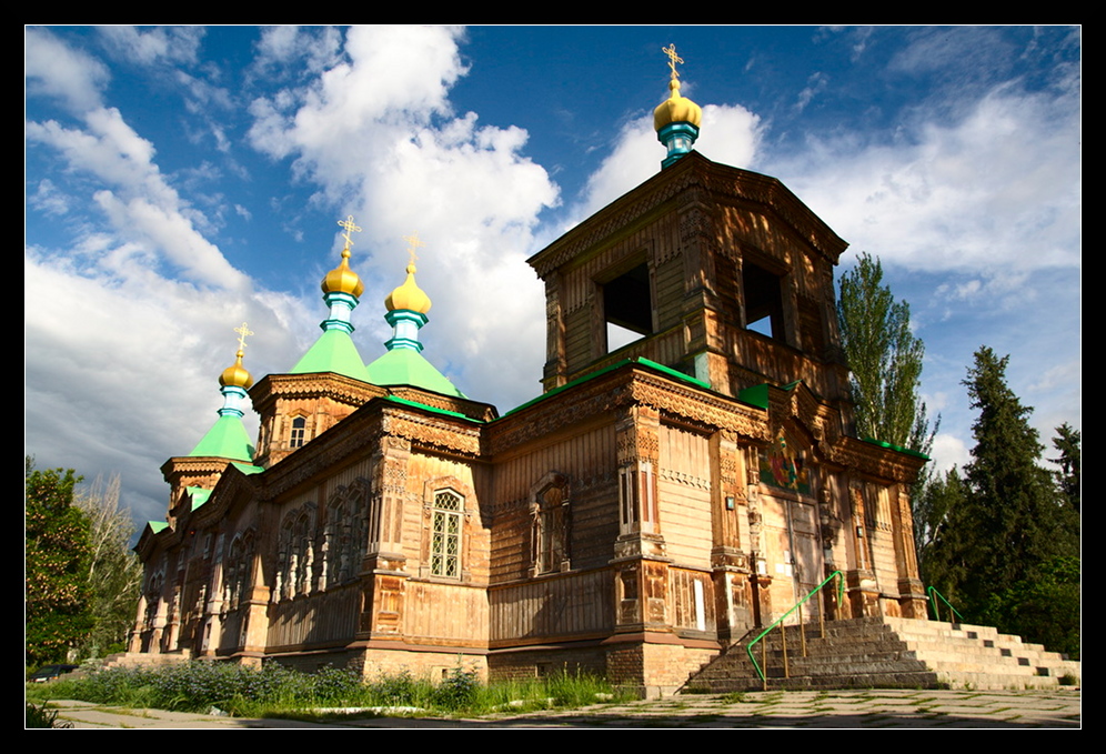 Eine Orthodoxe Kirche in Karakol