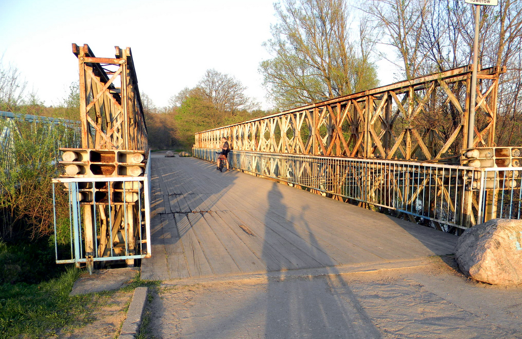 Eine Park – Brücke in Stolp 2. Pommern. Polen