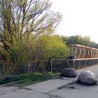 Eine Park – Brücke in Stolp. Pommern. Polen