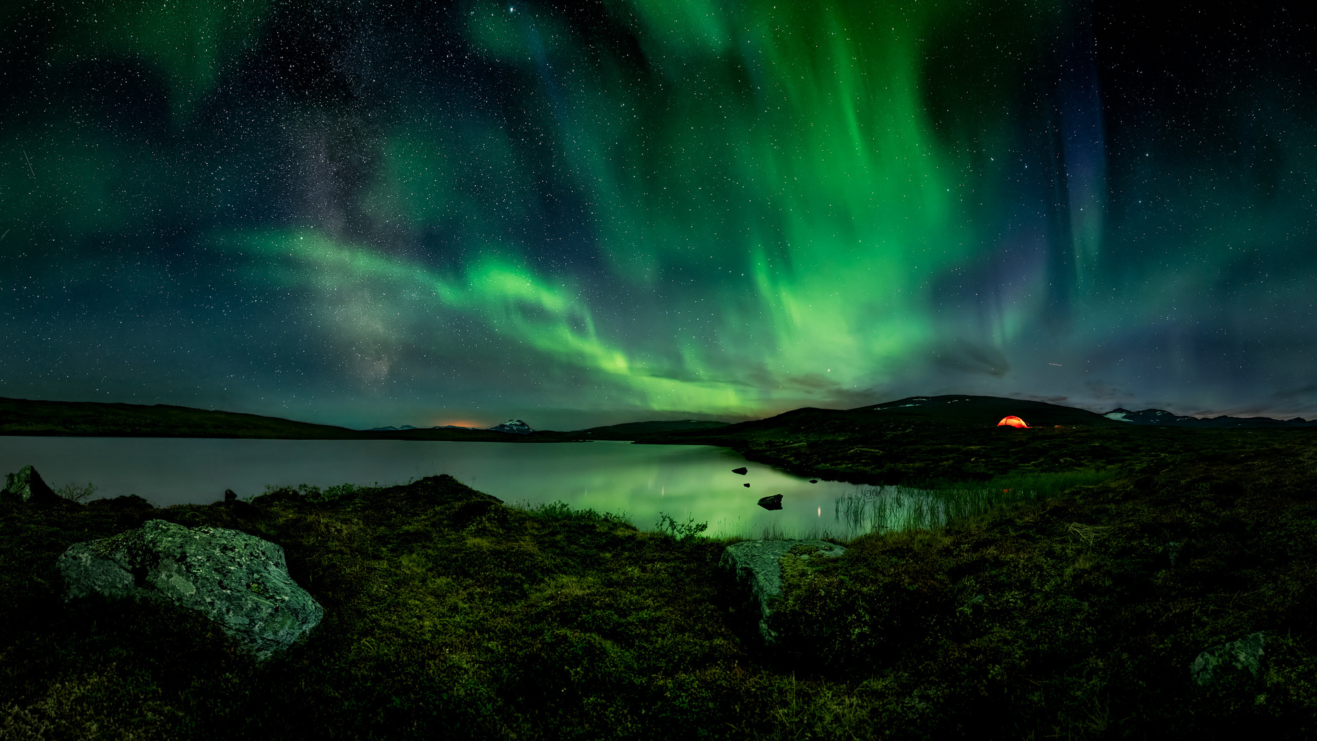 eine polare Sommernacht Foto &amp; Bild | world, schweden, zelt Bilder auf ...